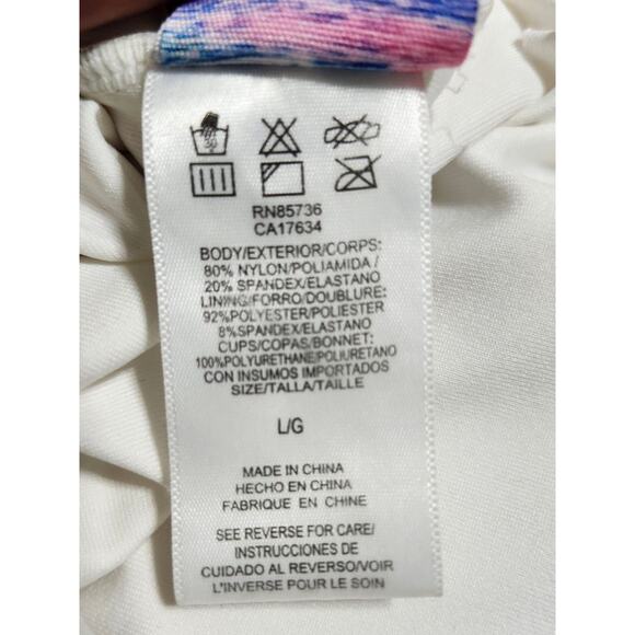 Coco Rave Rio or Bust! Jacey Ruffle Scoop One Piece Swimsuit Large - Picture 10 of 10